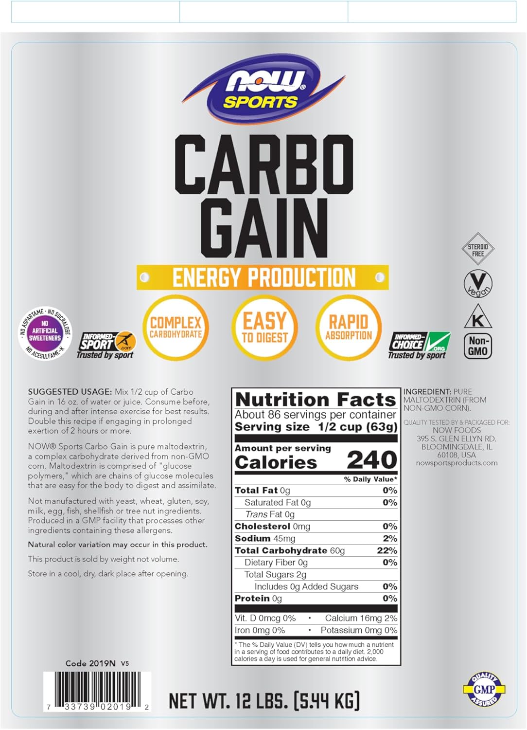 now-foods-carbo-gain-powder-12lb---maltodextrin-for-rapid-energy-absorption-ideal-for-sports-nutrition-and-energy-production-2