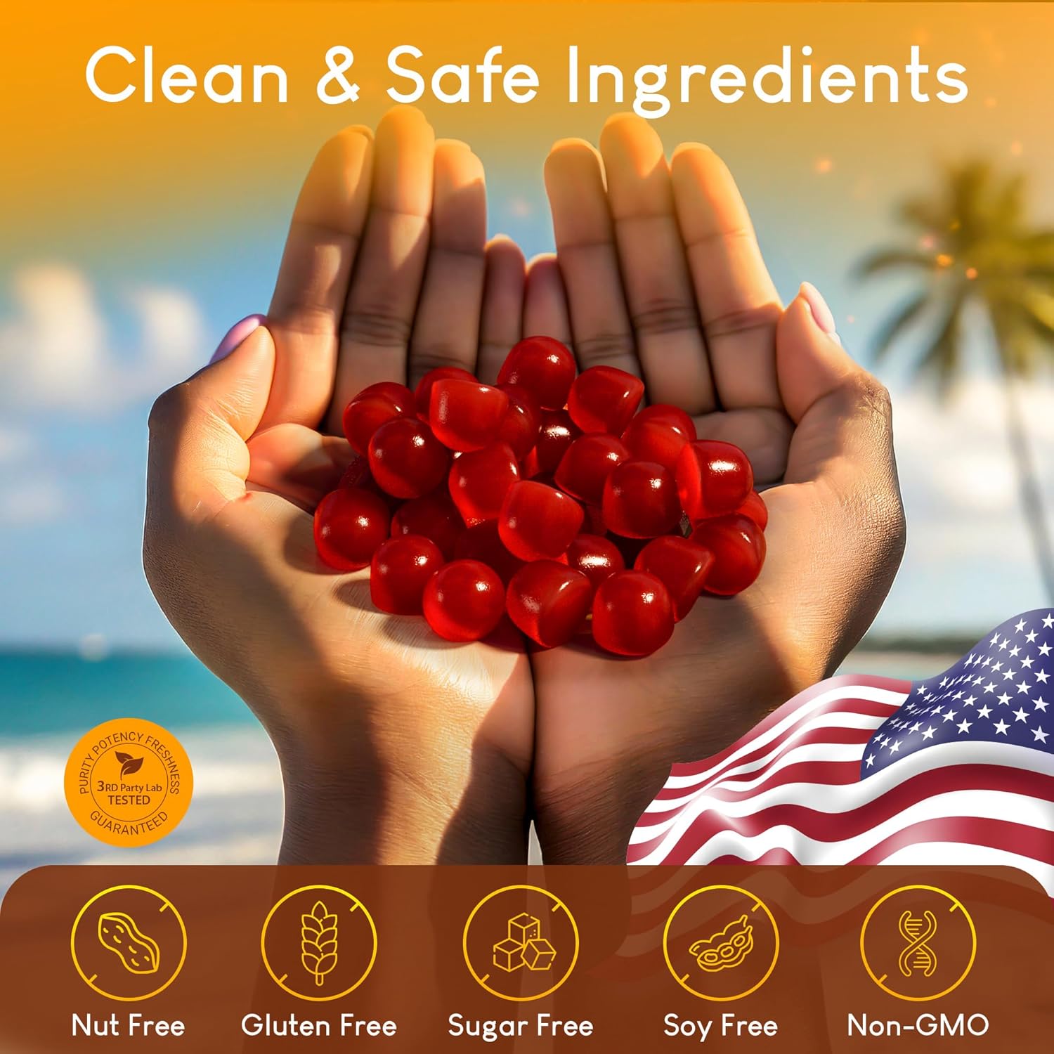 sugar-free-marine-collagen-gummies-90-chews---500mg-collagen-for-hair-skin-nails---pore-reducer-elasticity---gluten-free-non-gmo---orange-flavor-6