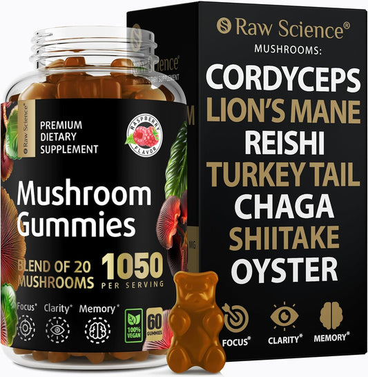 nootropic-mushroom-complex-gummies-for-memory-focus---lions-mane-cordyceps-shiitake-reishi-chaga-enoki-oyster---60-gummies-1