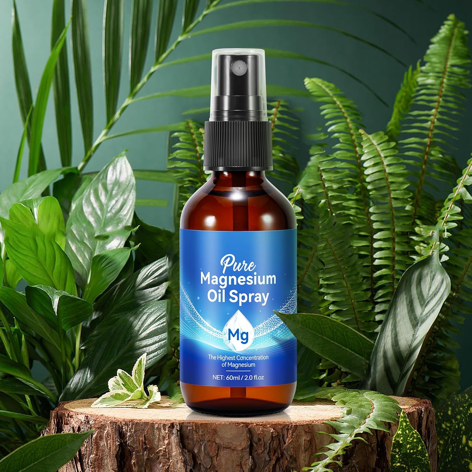Organic Topical Magnesium Oil Spray for Feet - Quick Absorption, Pure & Natural, 2 oz (Pack of 2) - Espot.com.au