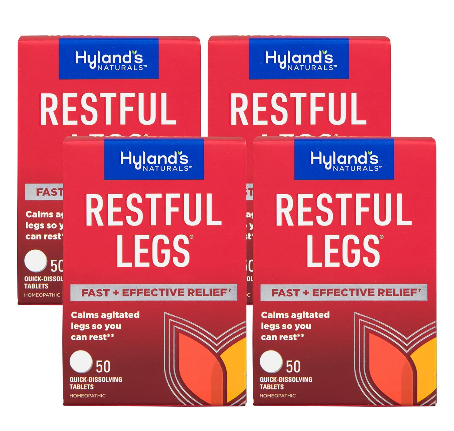 Hyland's Restful Legs Tablets - Pack of 4 (200 Tablets Total) - Espot.com.au