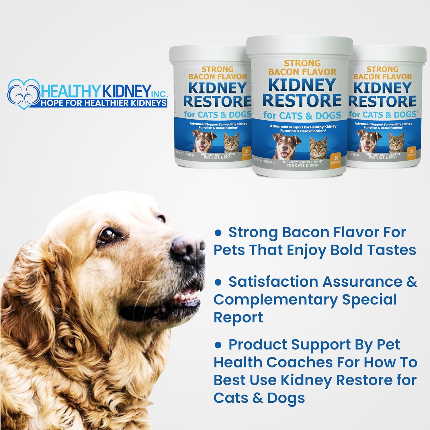 Pet Kidney Support Supplements for Cats and Dogs, Natural Renal Health Aid for Feline and Canine Urinary Tract Function, Easy to Add to Pets' Food for Optimal Health - Espot.com.au