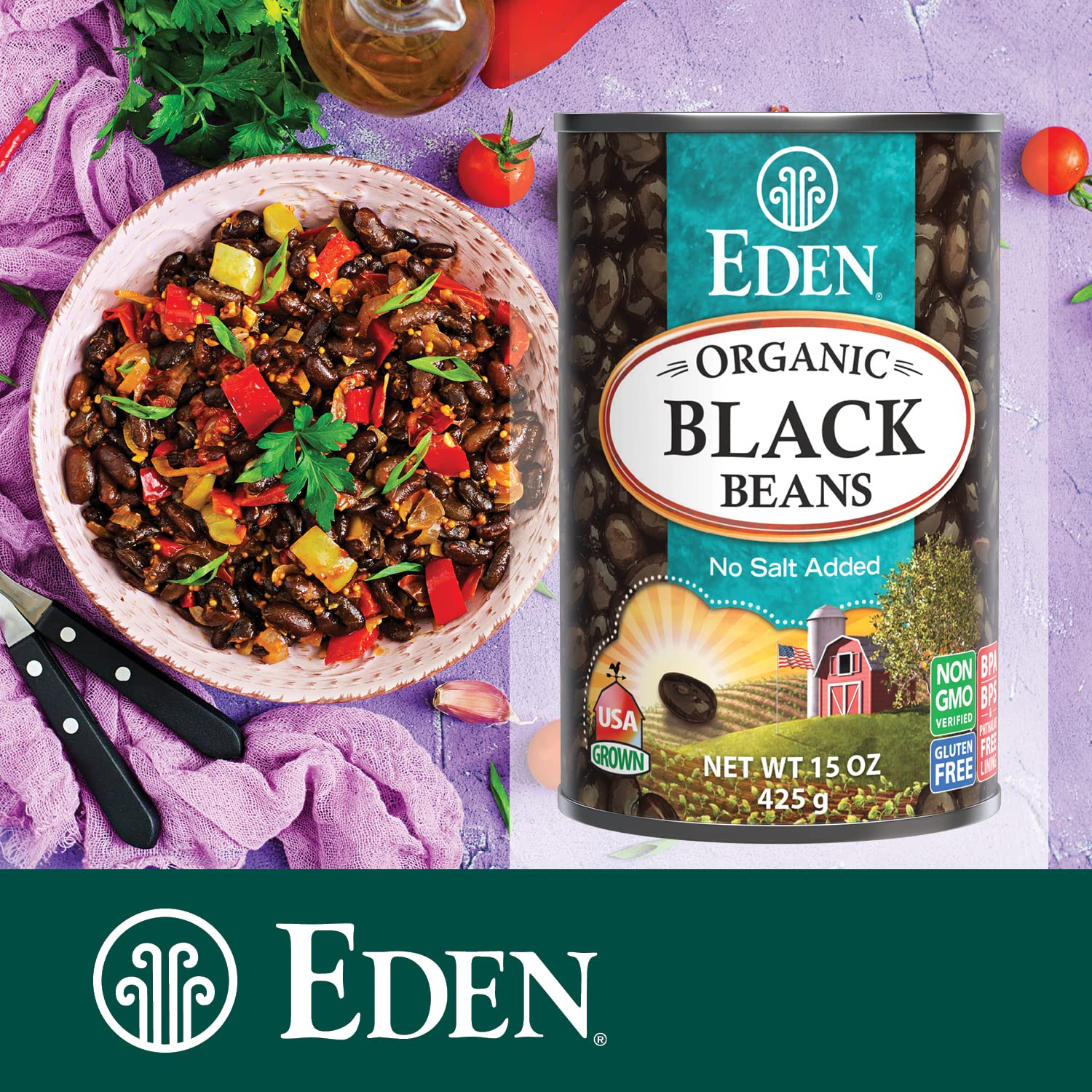 organic-black-beans-15-oz-can-12-pack---no-salt-non-gmo-us-grown-heat-serve---macrobiotic-turtle-beans-frijol-negro-caviar-criollo-6