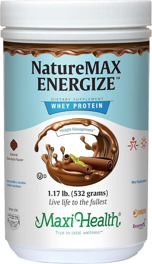 maxi-health-naturemax-energize-whey-protein-powder---natural-chocolate-flavor---20g-protein---kosher-dairy-vitamin---energy-support-meal-replacement---117lb-1