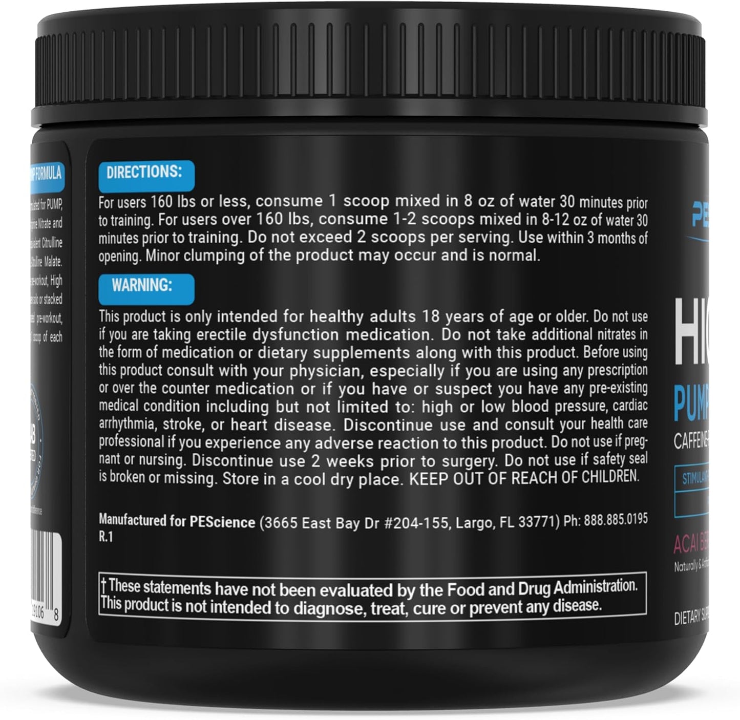 pescience-high-volume-acai-berry-punch-pre-workout-powder-36-scoops-nitric-oxide-booster-pump---caffeine-free-7