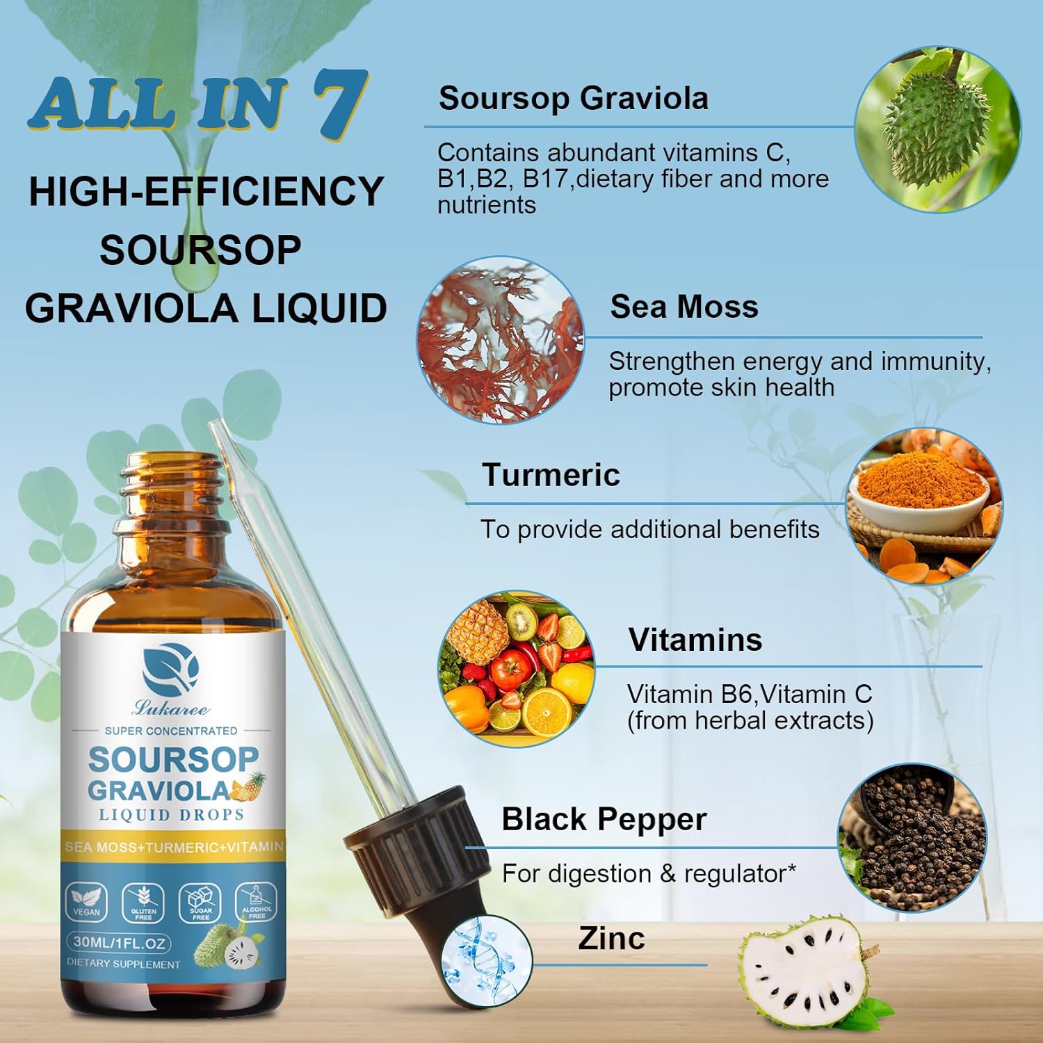 soursop-graviola-leaf-extract-liquid-drops-with-botanical-sea-moss-for-cell-support-regeneration-immunity-boost-liver-health-and-antioxidant---pineapple-flavored-soursop-bitters---2-pack-1-fl-oz-2