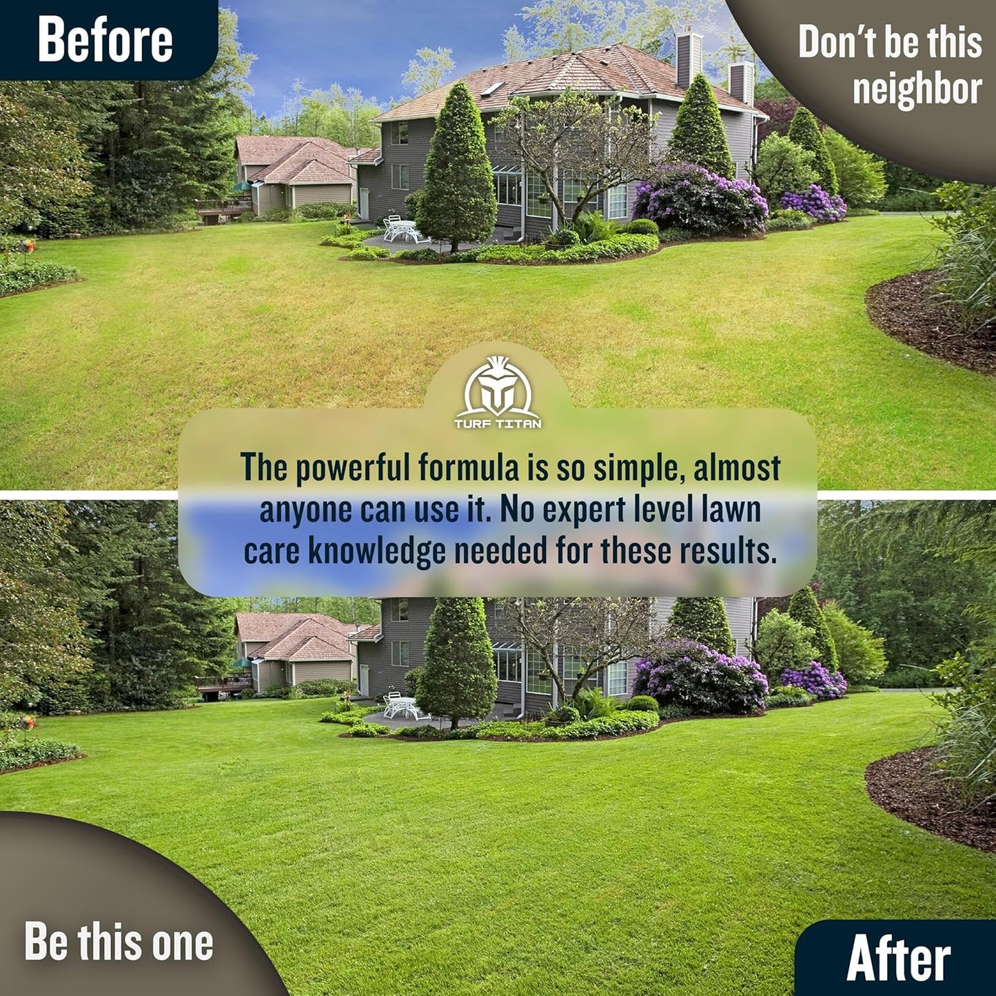 Turf Titan Thatch Buster - Natural Lawn Aerator and Grass Dethatcher - Probiotic Solution for Better Lawn Drainage, Soil Health, and Strength (32oz) - Espot.com.au