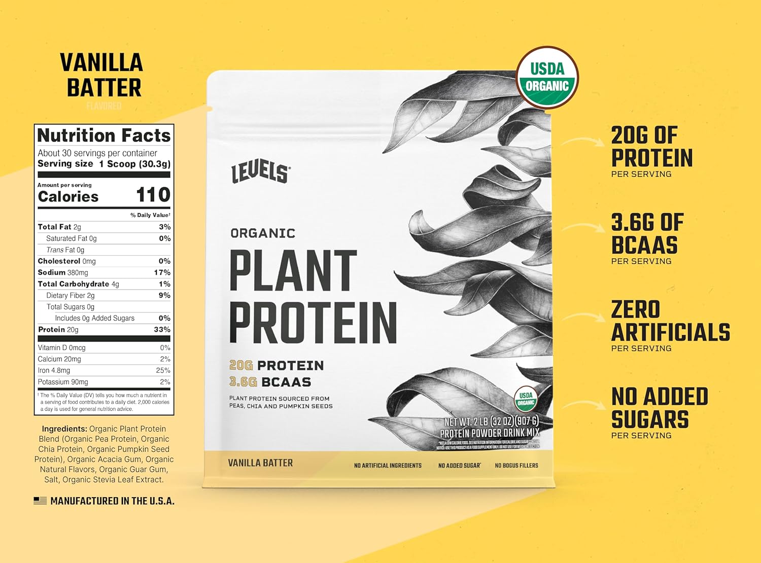 levels-nutrition-organic-plant-protein-powder-20g-protein-no-artificial-ingredients-vanilla-batter-flavor-2lb-container-2