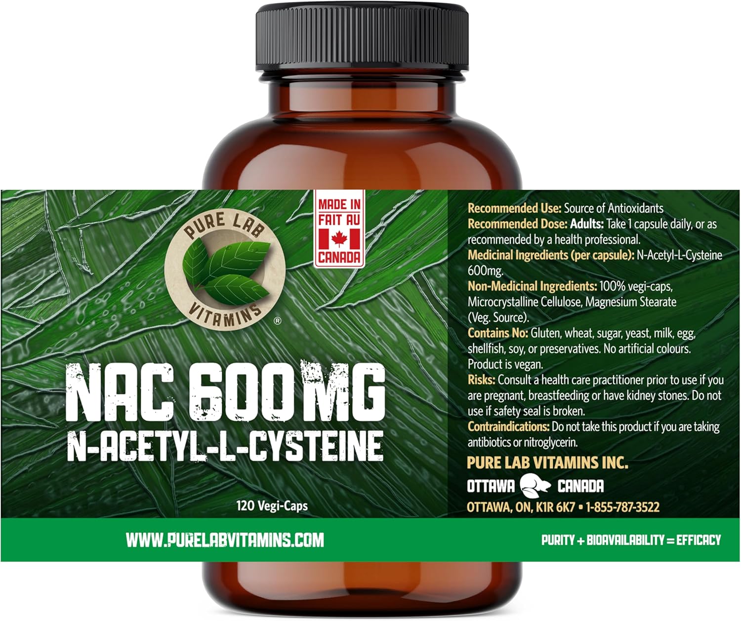 high-quality-nac-n-acetyl-cysteine-600mg-capsules---120-count---made-in-canada-by-pure-lab-vitamins-8
