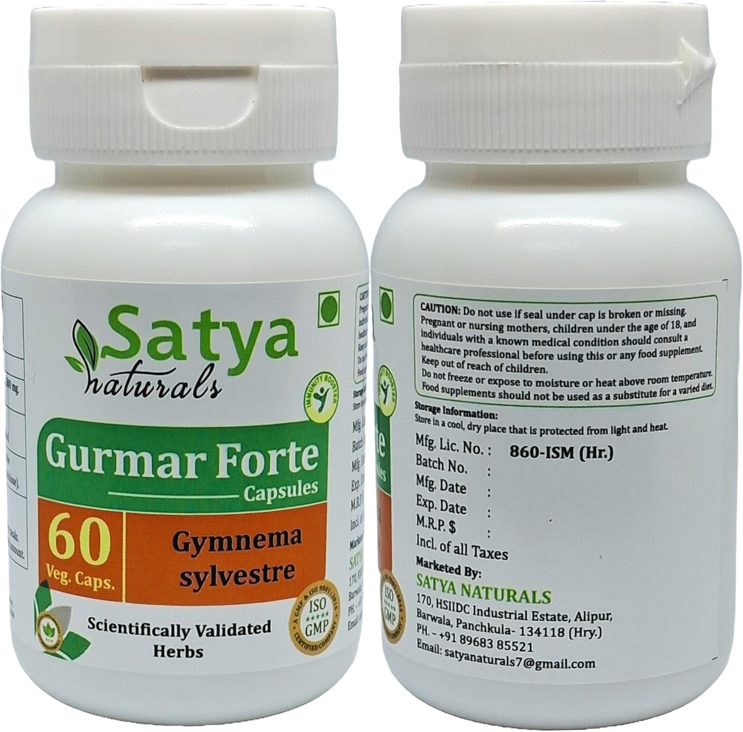 gurmar-forte-capsules-500mg---gymnema-sylvestre-extract-for-men-and-women---ayurvedic-herbal-supplement---2-bottles-of-60-veg-capsules---satya-naturals-3