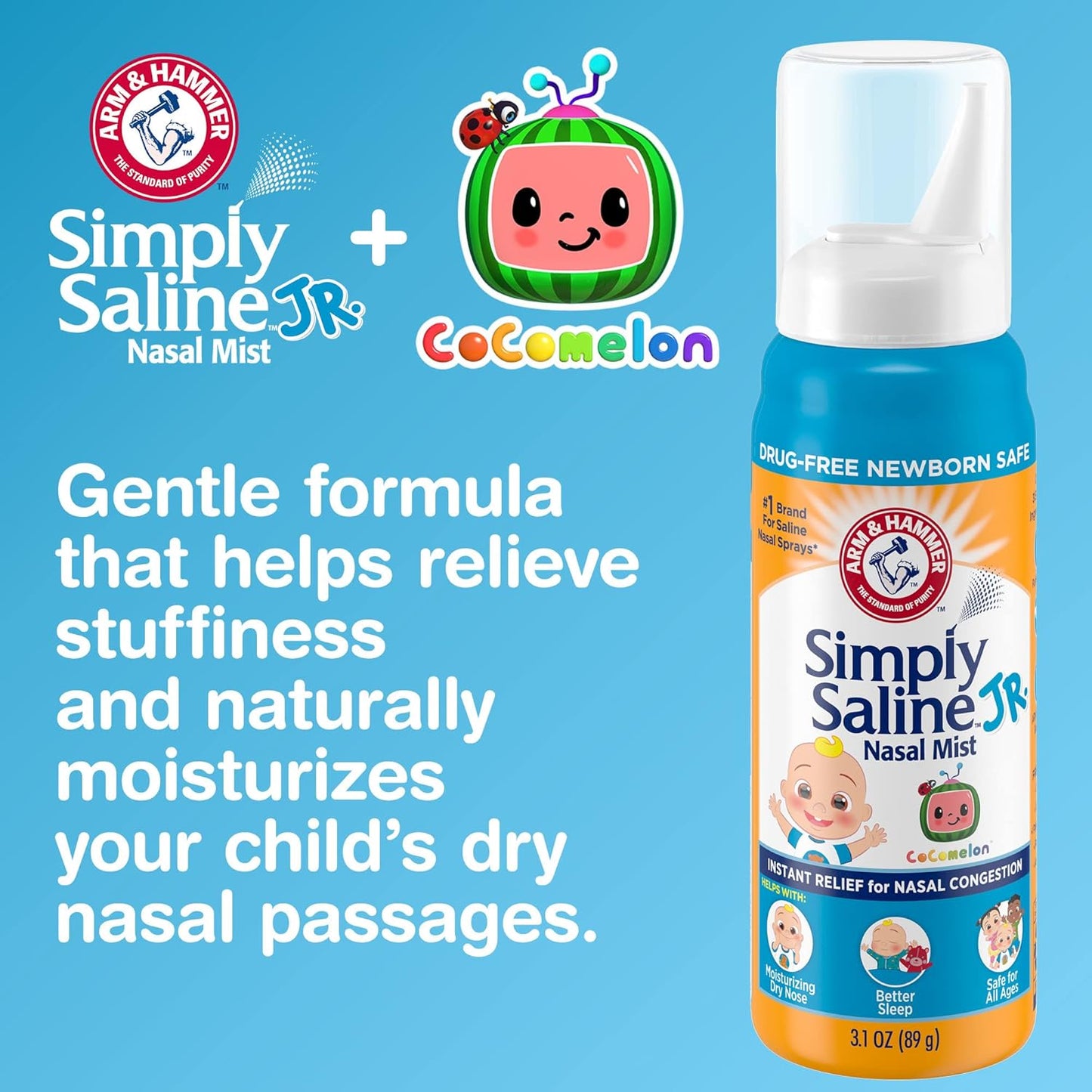cocomelon-arm-hammer-simply-saline-jr-nasal-mist-16oz-spray---drug-free-newborn-safe---1-count-3
