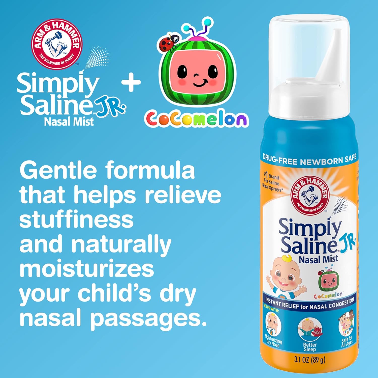 cocomelon-arm-hammer-simply-saline-jr-nasal-mist-16oz-spray---drug-free-newborn-safe---1-count-3