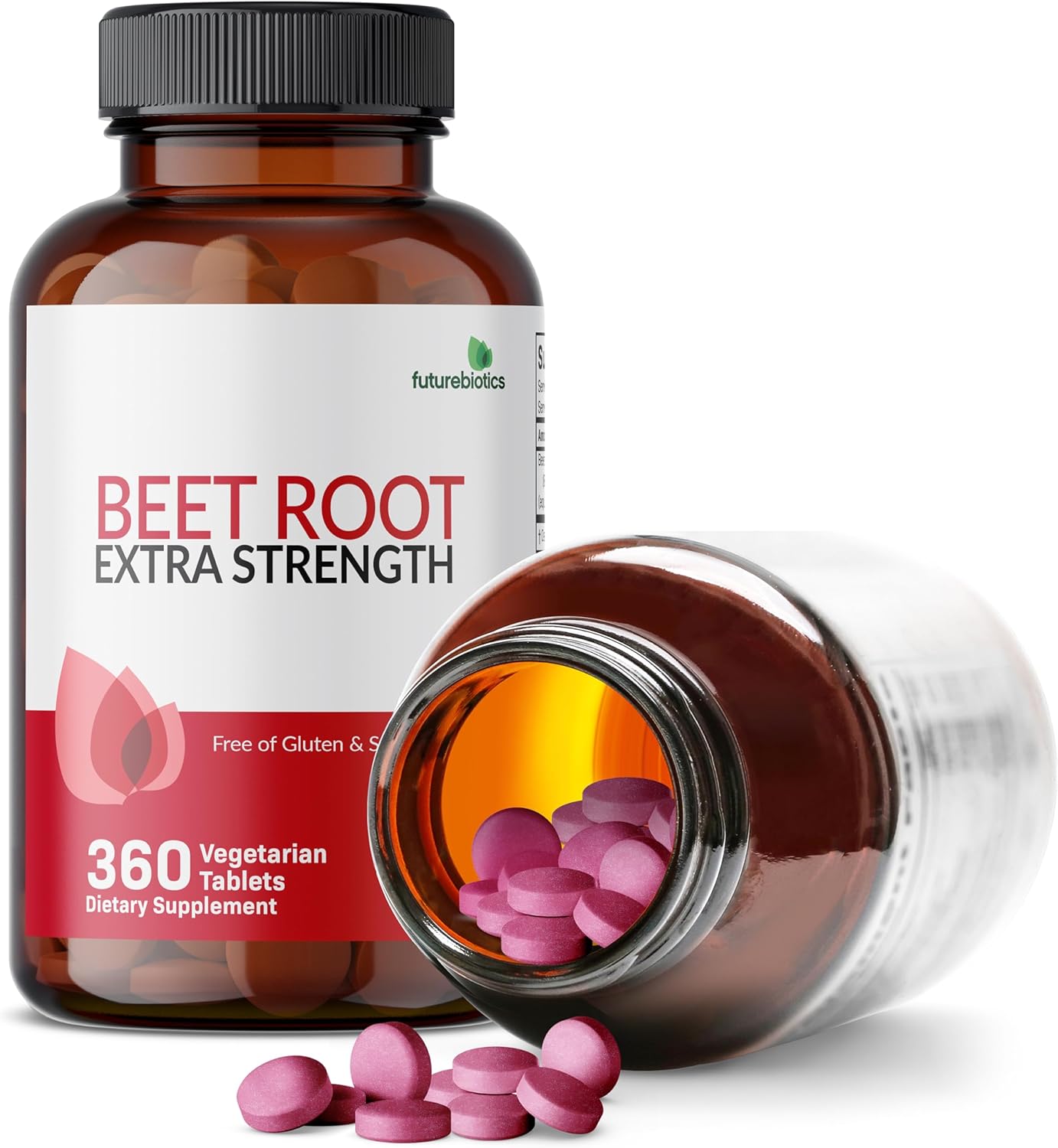 Extra Strength Non-GMO Beet Root Supplement - 360 Vegetarian Tablets by Futurebiotics - Espot.com.au
