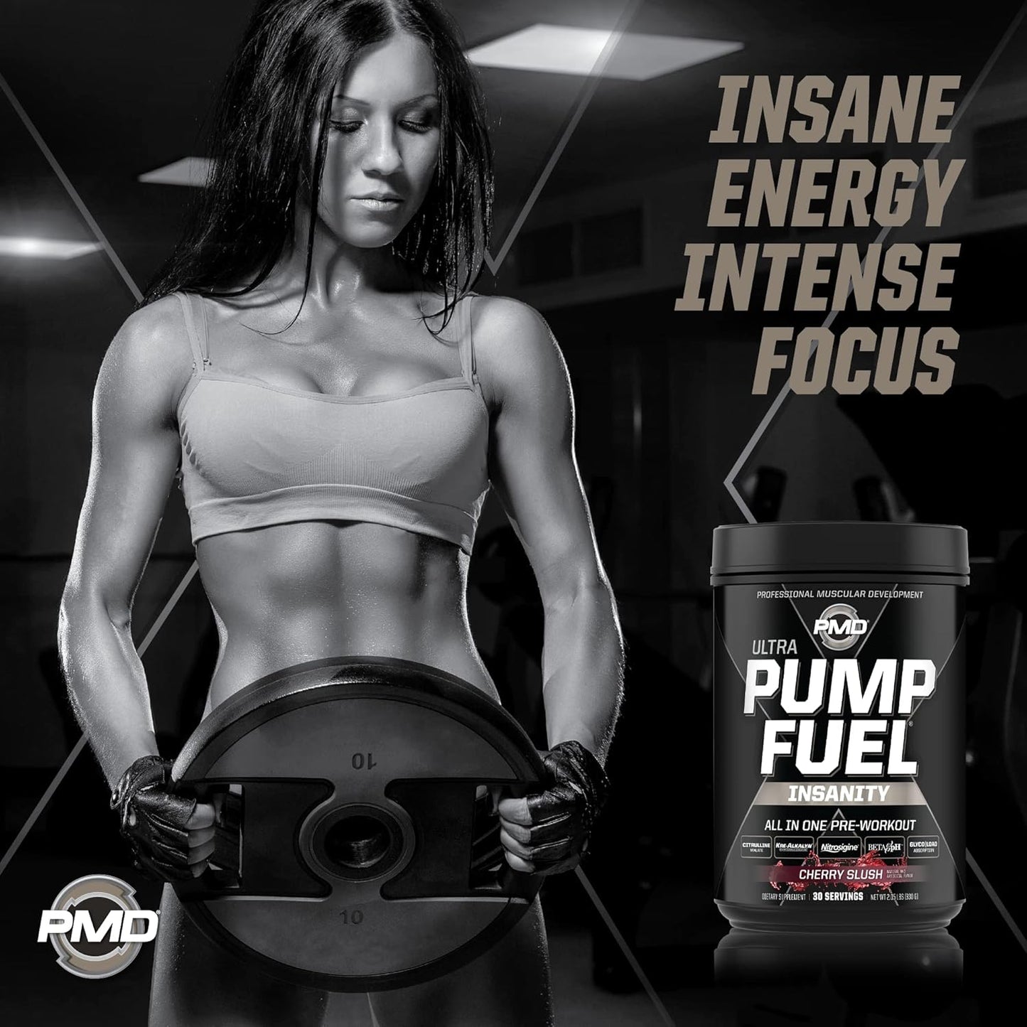 pmd-sports-ultra-pump-fuel-insanity-cherry-slush-pre-workout-drink-mix---boost-energy-strength-endurance-recovery---contains-complex-carbohydrates-and-amino-energy---30-servings-4