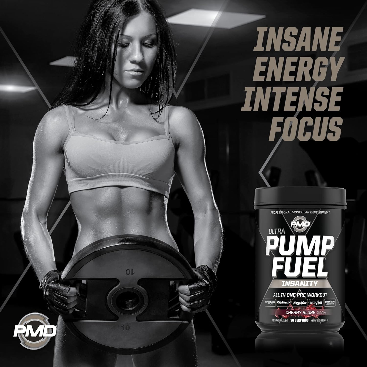 pmd-sports-ultra-pump-fuel-insanity-cherry-slush-pre-workout-drink-mix---boost-energy-strength-endurance-recovery---contains-complex-carbohydrates-and-amino-energy---30-servings-4
