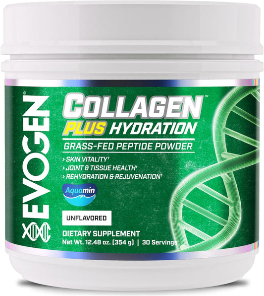 evogen-collagen-plus-hydration-powder---grass-fed-collagen-peptides-for-skin-joint-tissue-health---unflavored---30-servings-1