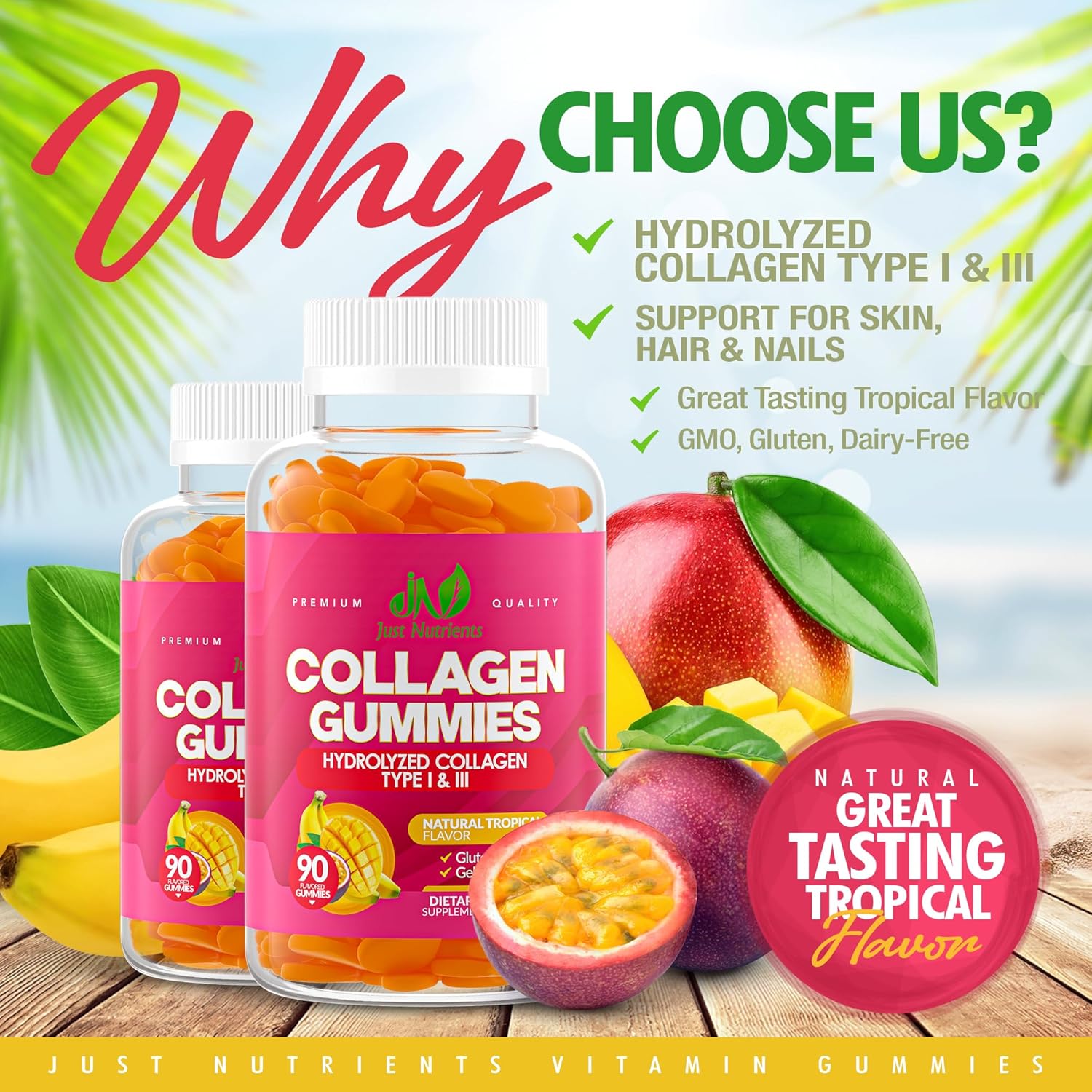 90-count-collagen-gummies-for-hair-skin-nails-support---tropical-flavor-gluten-free-non-gmo---men-women---45-servings-2