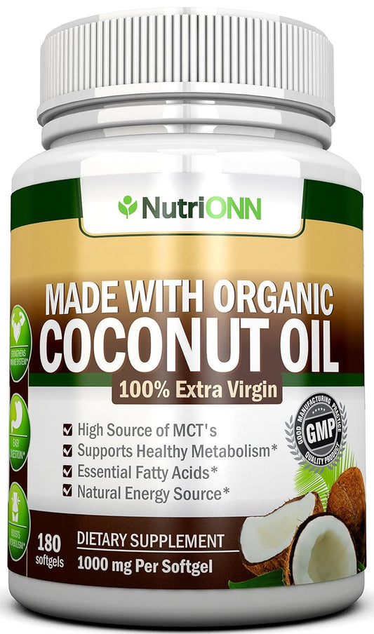 organic-coconut-oil-capsules---180-softgels-4000-mg-daily-cold-pressed-extra-virgin-usda-certified-for-hair-skin-acne---nutrionn-1