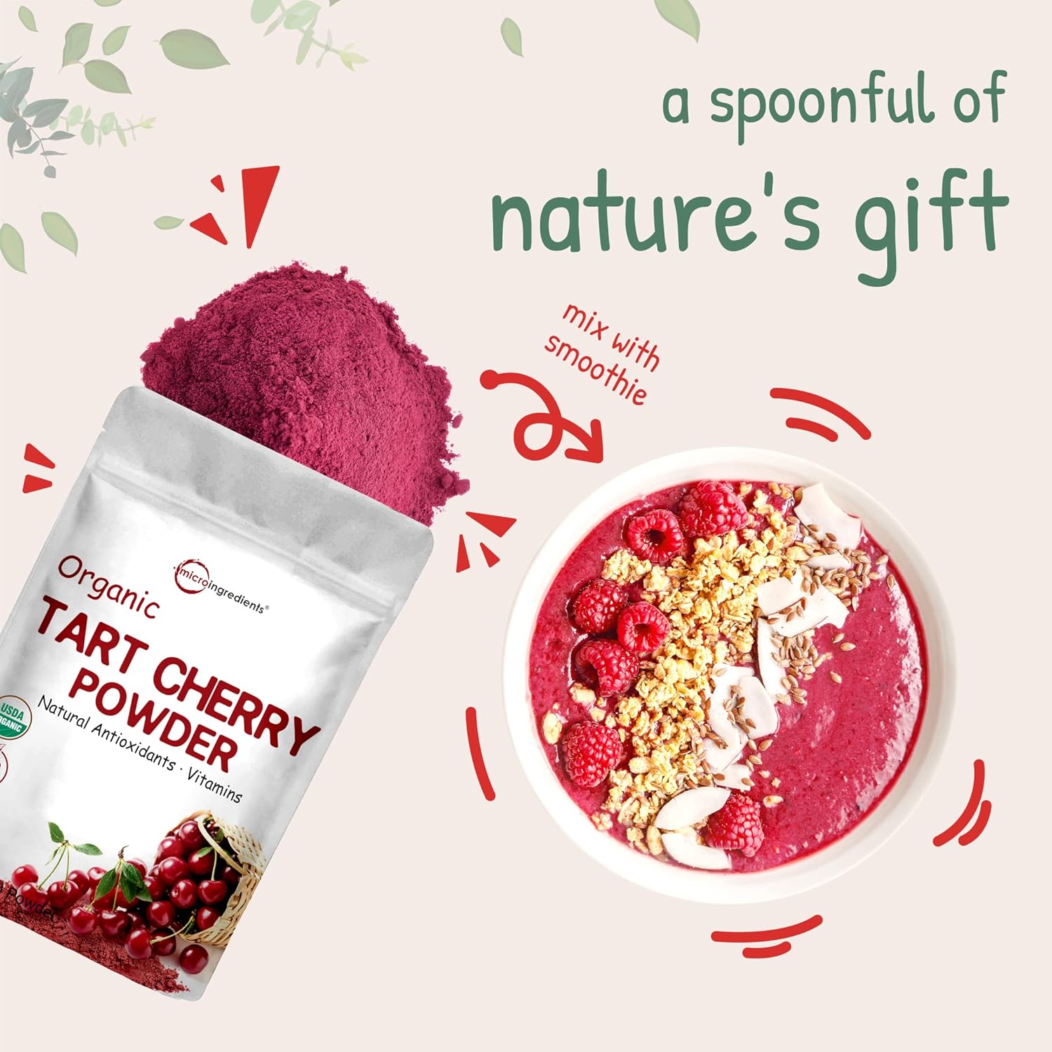 organic-tart-cherry-powder-4oz---100-natural-us-grown-no-sugar-additives-great-for-drinks-smoothies-beverages-non-gmo-vegan-friendly-6