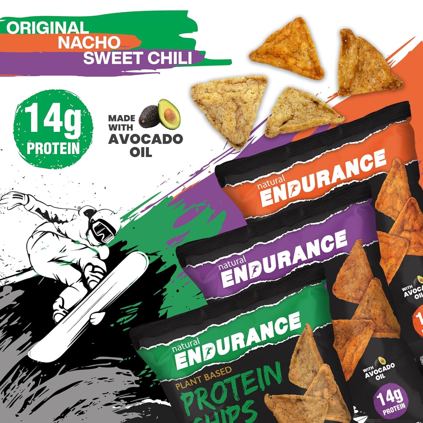 high-protein-vegan-chips-variety-pack---low-carb-snack-with-avocado-oil-14g-protein-per-bag-gluten-free---original-nacho-chili-flavors---12-pack-of-138-oz-bags-4