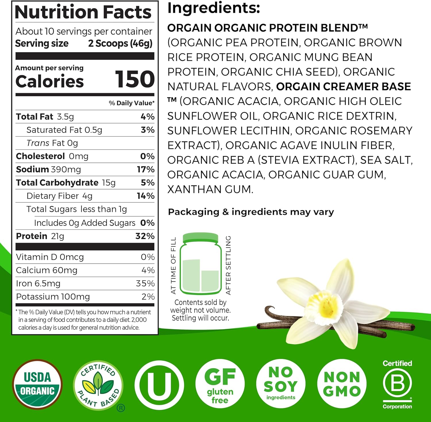 orgain-organic-vanilla-bean-vegan-protein-powder---21g-plant-based-protein-4g-prebiotic-fiber-non-gmo-no-added-sugar-lactose-free-ideal-for-shakes-smoothies---102-lb-2