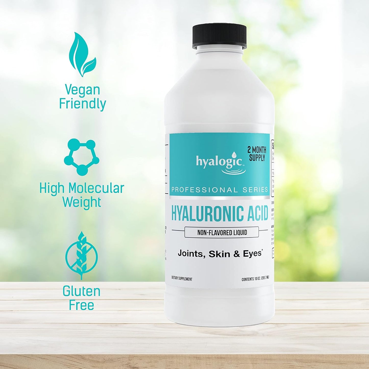 hyalogic-professionals-series-hyaluronic-acid-liquid-supplement---100mg-ingestible-ha-for-skin-eye-hydration---odorless-tasteless-preservative-free---10-oz-bottle-4