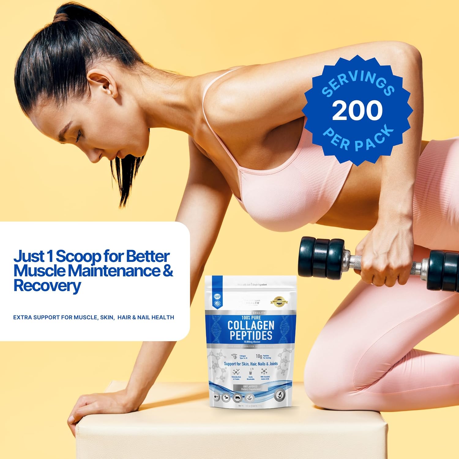 high-protein-hydrolyzed-collagen-peptides-powder---grass-fed-unflavored-gluten-free---20g-per-serving-2kg---supports-skin-hair-nails-joints-bones---paleo-keto-friendly-5