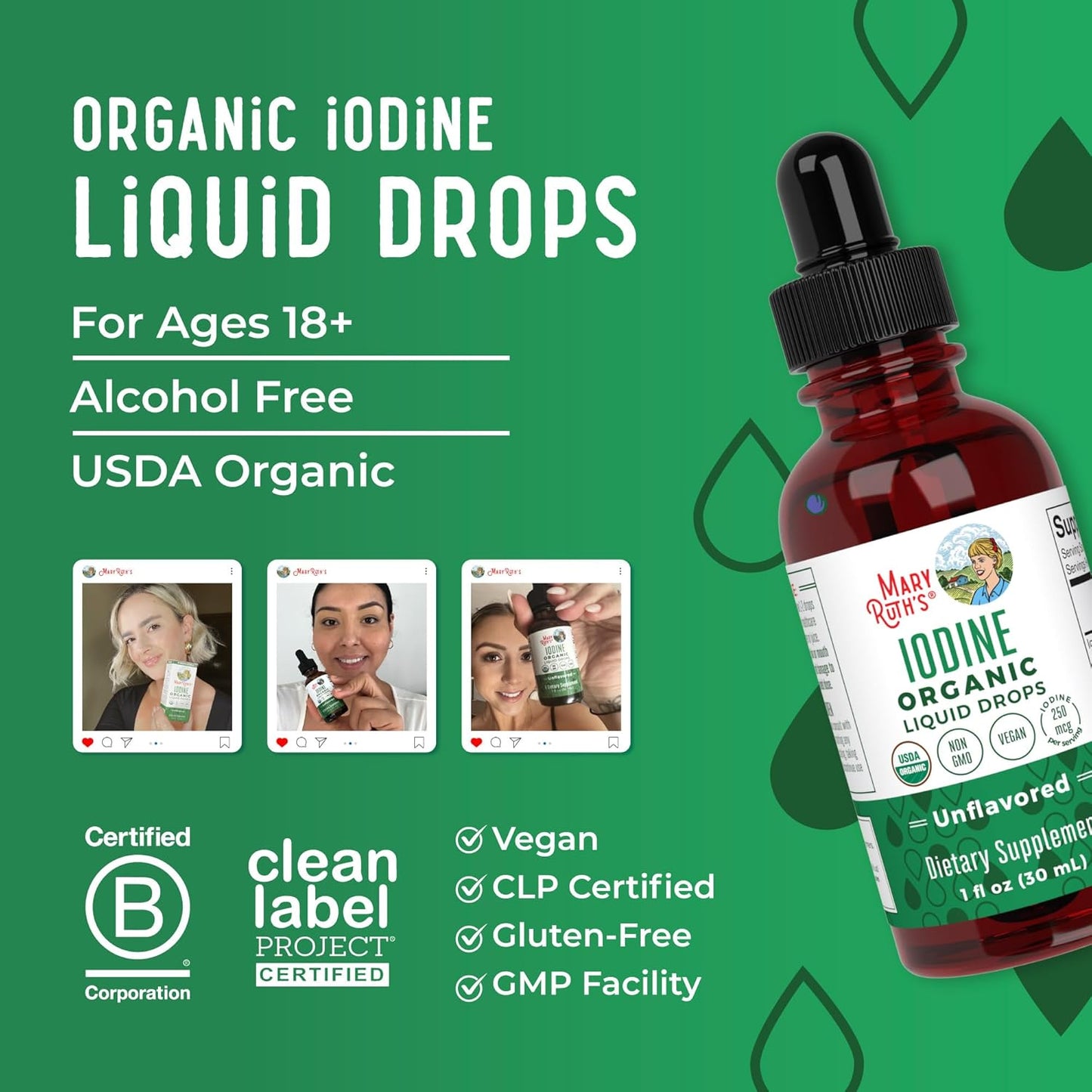 usda-organic-iodine-liquid-drops---1-year-supply-450-servings---thyroid-health-support---vegan-non-gmo---gluten-free---1-fl-oz-9