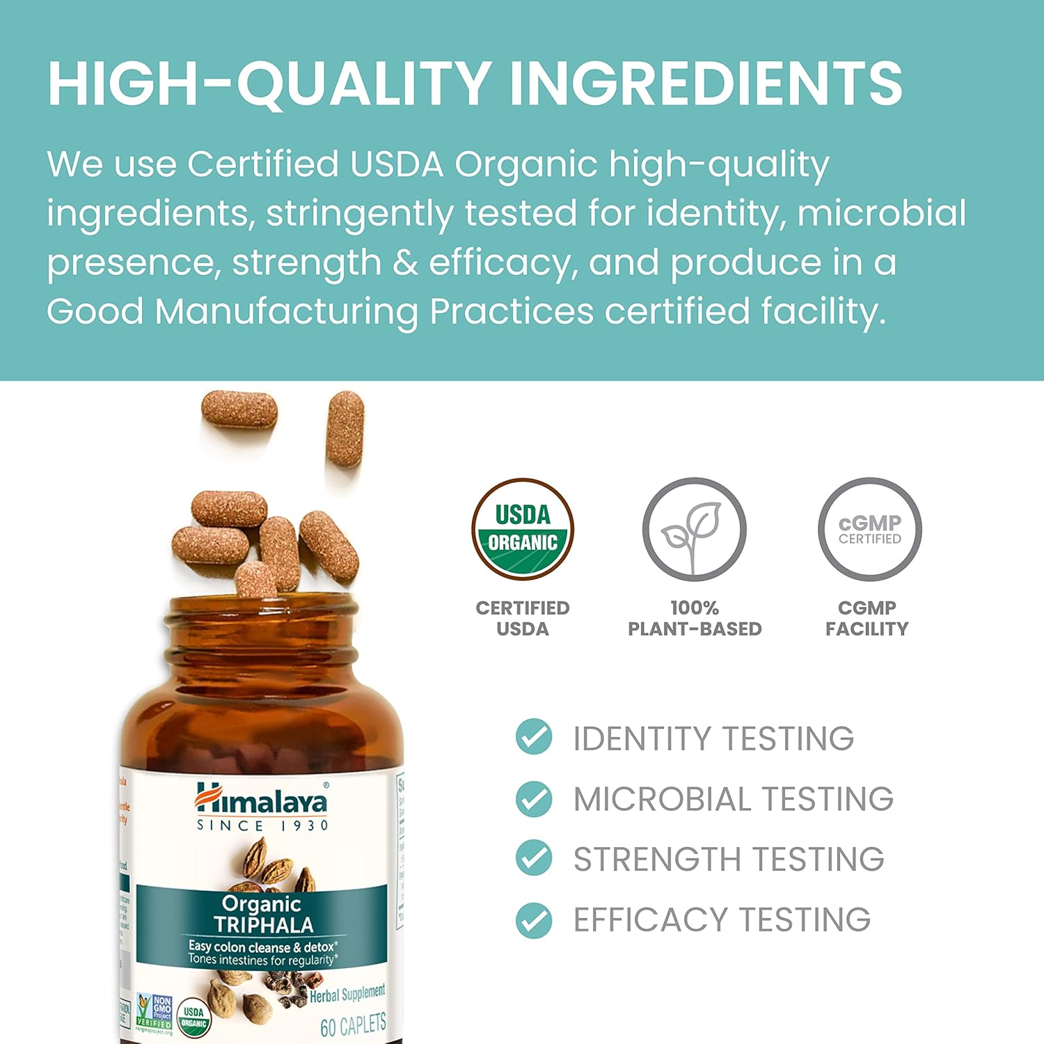 usda-organic-triphala-herbal-supplement-for-colon-cleanse---vegan-capsules-for-regularity-bloating-relief-waste-removal---688mg-plant-based-formula-non-gmo---30-caplets-5