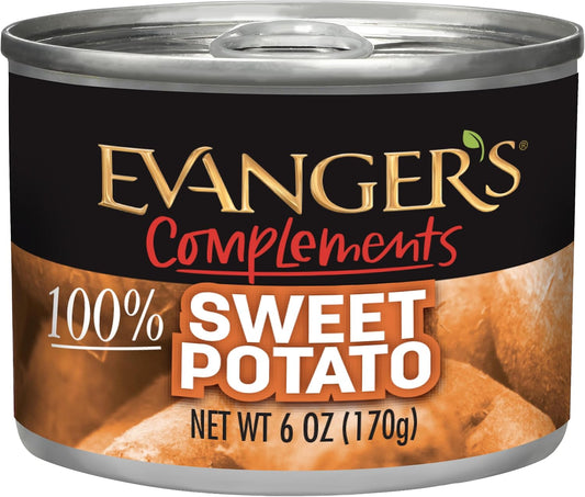 evangers-sweet-potato-complements-for-dogs-cats---24-pack-of-6-oz-cans---natural-and-nutritious-pet-food-supplement-1