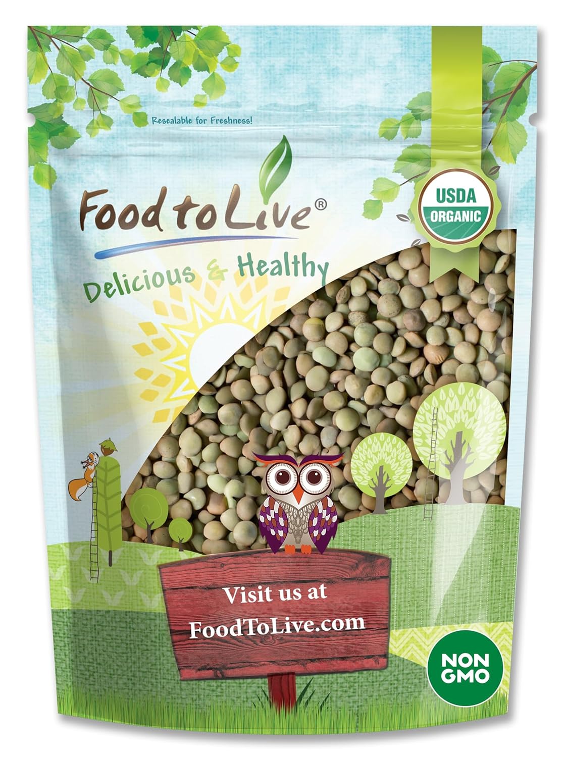 organic-whole-green-lentils-3-lbs---non-gmo-dried-raw-beans-sproutable-vegan-kosher---high-in-folate-fiber-protein---no-soaking---ideal-for-soups-veggie-burgers---bulk-packaging-1