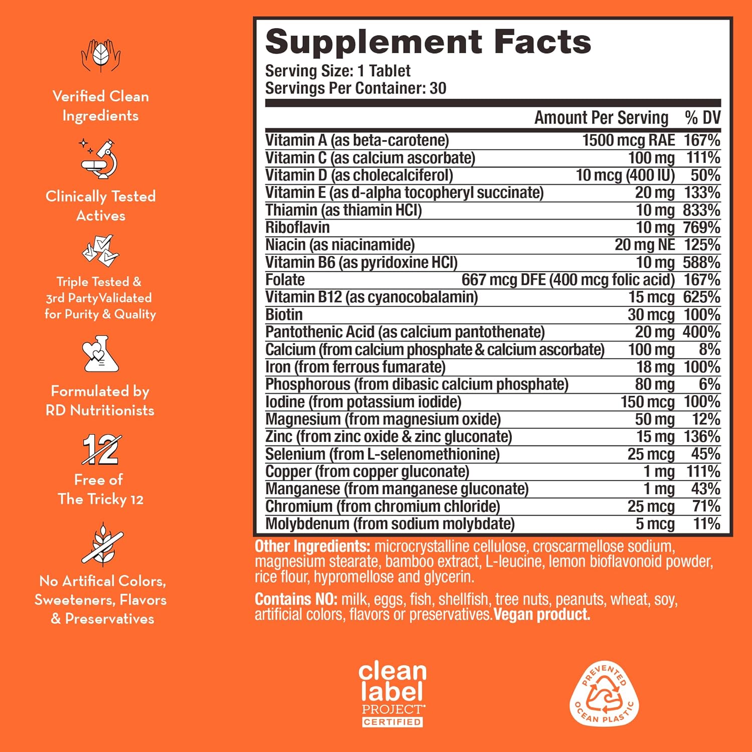 womens-daily-multivitamin-with-b-complex-vitamin-c-iron-and-biotin---supports-pre-menopause-women---non-gmo-gluten-free---30-tablets-2