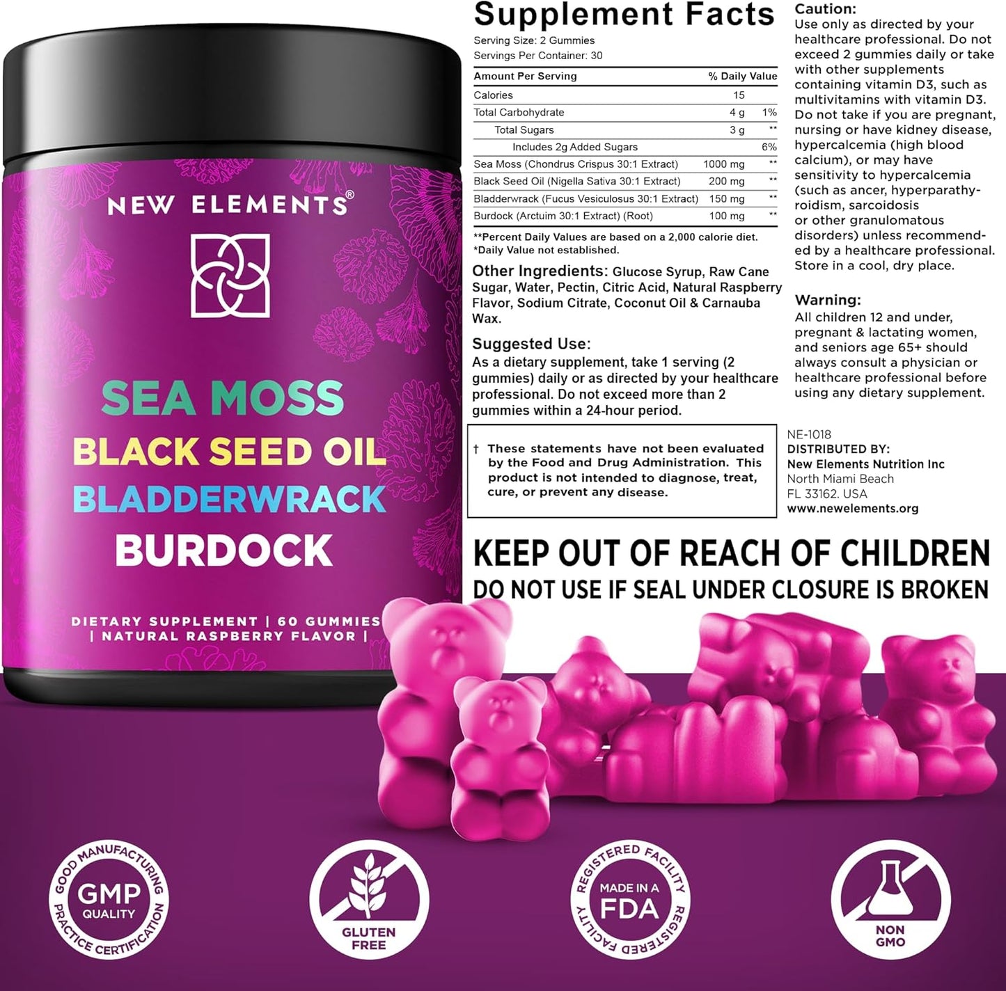 organic-sea-moss-gummies-with-black-seed-oil-bladderwrack-burdock-root---4x-stronger-formula-raspberry-flavor---vegan-non-gmo---irish-sea-moss-supplement-4