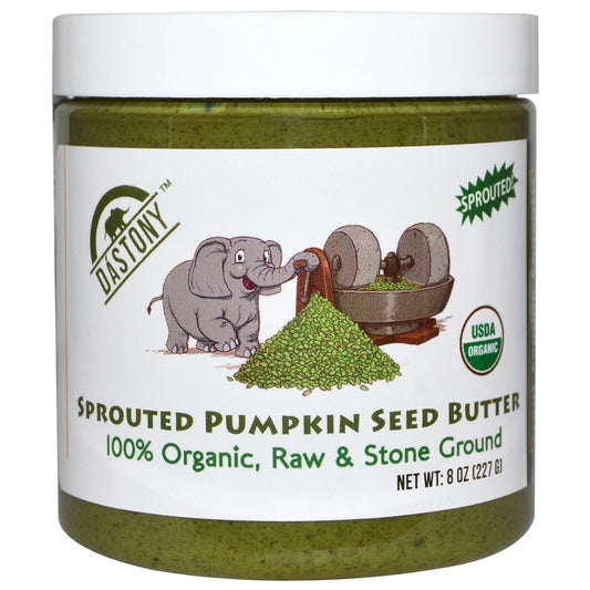 organic-sprouted-pumpkin-seed-butter-by-dastony---8-oz-jar-for-nutrient-rich-spread-1