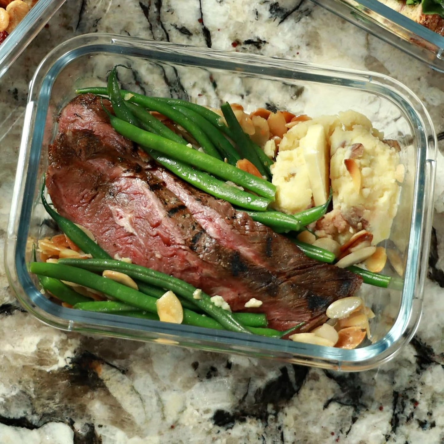 fit-strong-glass-meal-prep-containers---1-compartment-lunch-container-with-airtight-lids-ovendishwasherfreezer-safe-leak-proof-bento-box---35-oz-blue-3-pack-9