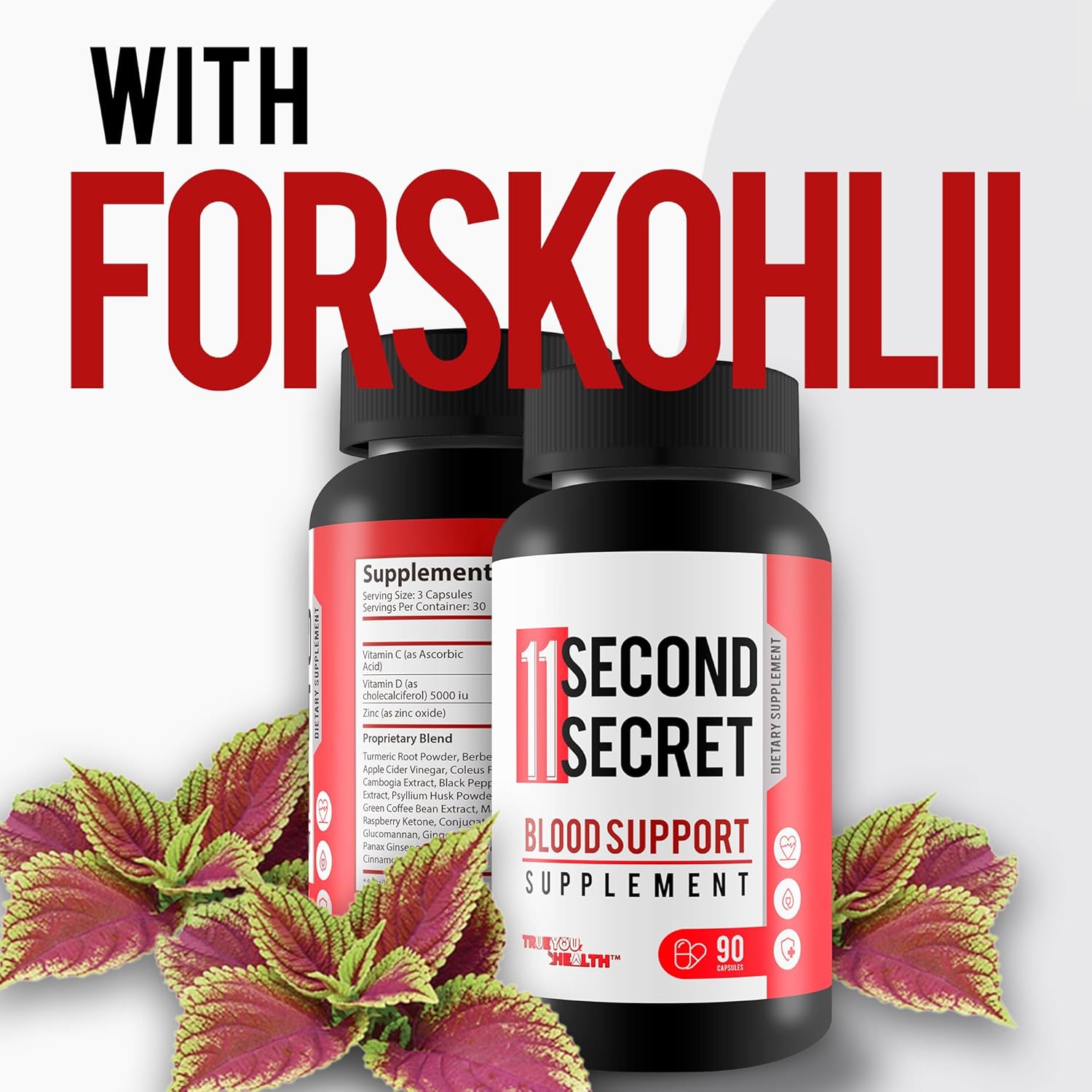 Advanced Glucose Support Supplement with Turmeric & Berberine for Blood Sugar Health - True You Health 11 Second Secret Sugar Support Formula - Espot.com.au