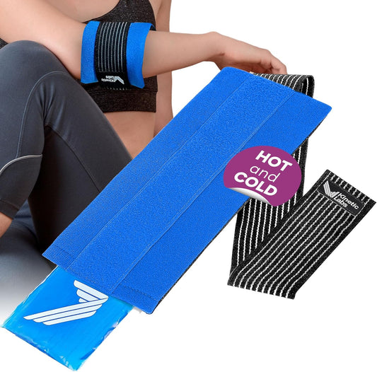 kinetic-labs-ice-pack-wrap-with-elastic-strap---reusable-hot-cold-gel-pack-for-injuries-on-neck-foot-ankle-head-wrist-leg-shoulder-arm-thigh-knee---ideal-for-post-surgery-relief-regular-size-1