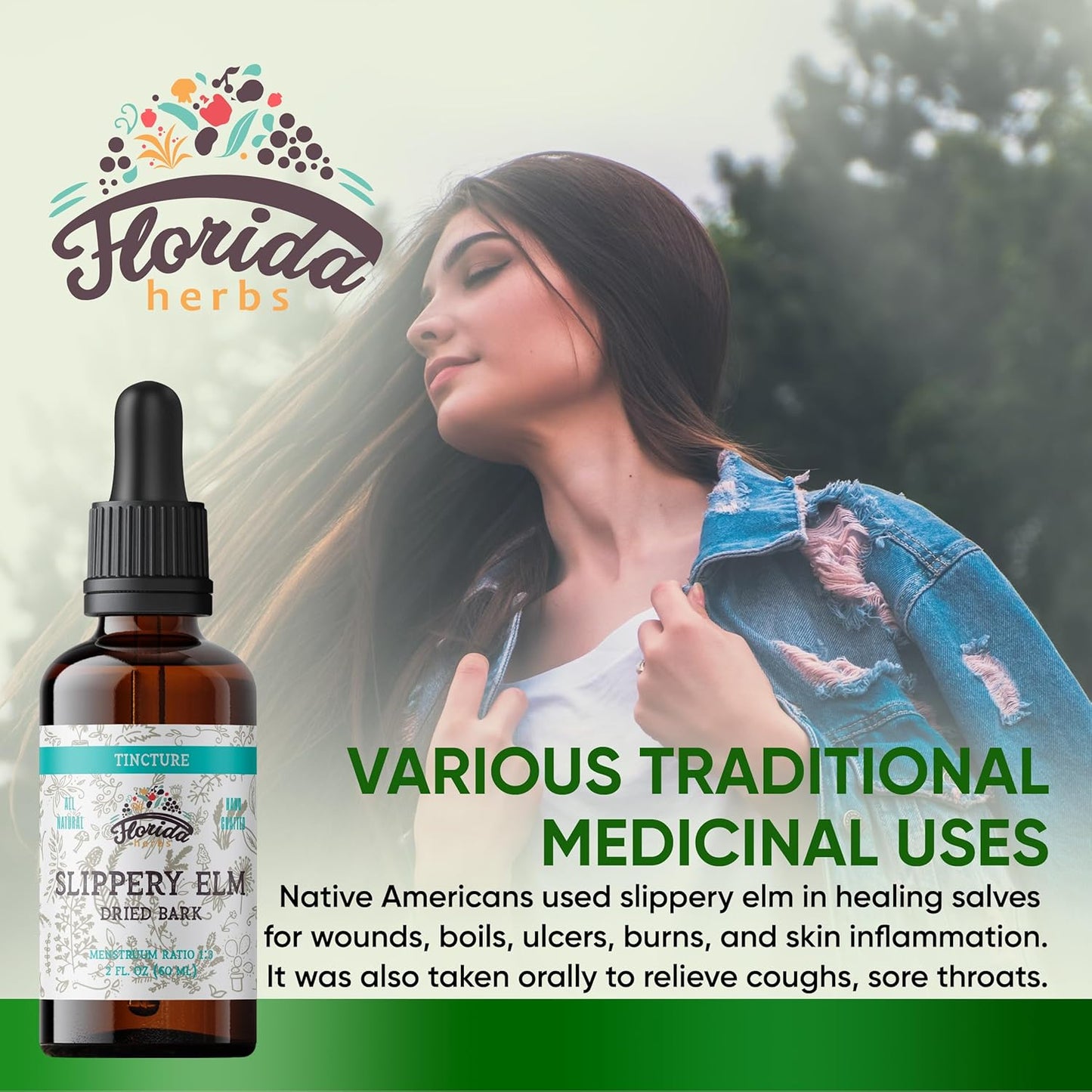 organic-slippery-elm-liquid-tincture---700mg-herbal-supplement-in-organic-glycerin---non-gmo-ulmus-rubra-extract---2oz-bottle---florida-herbs-2