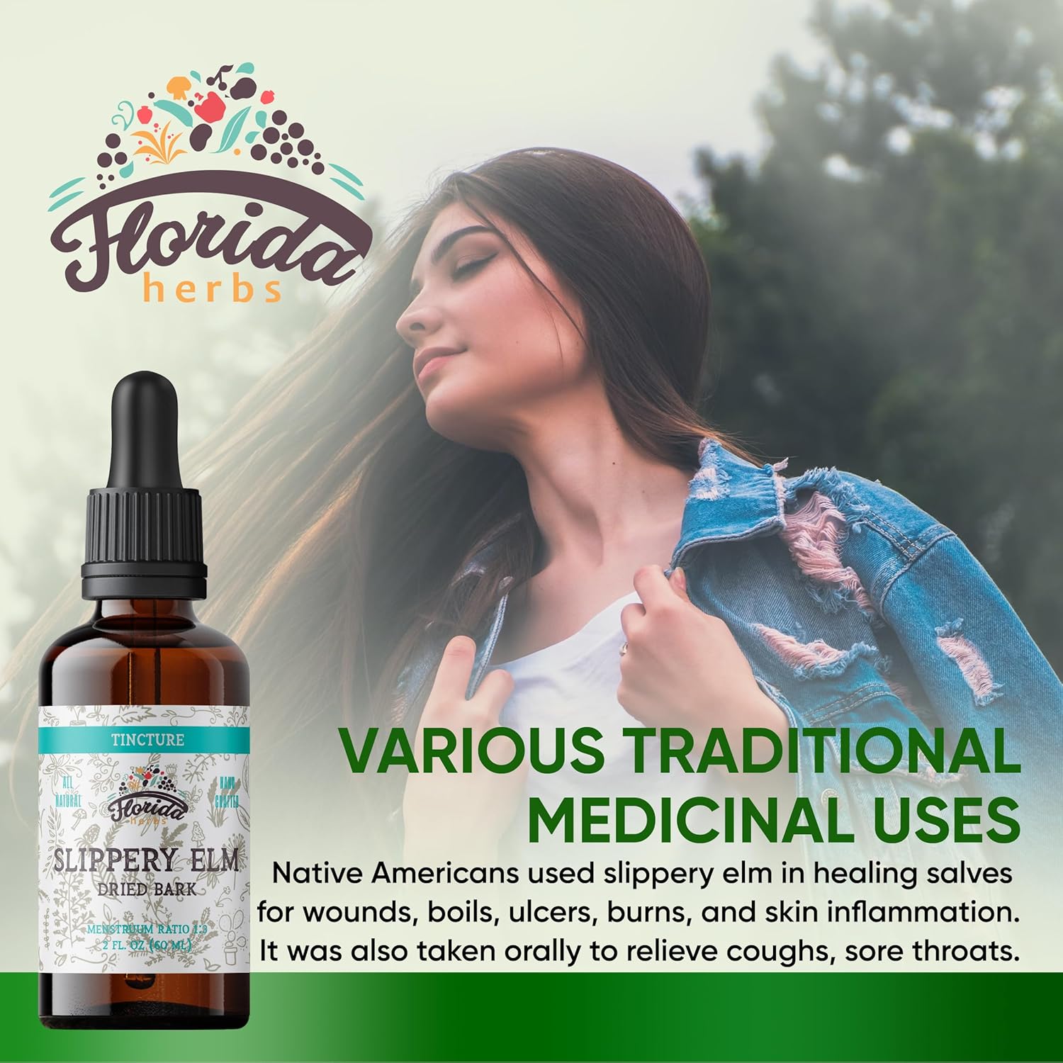 organic-slippery-elm-liquid-tincture---700mg-herbal-supplement-in-organic-glycerin---non-gmo-ulmus-rubra-extract---2oz-bottle---florida-herbs-2