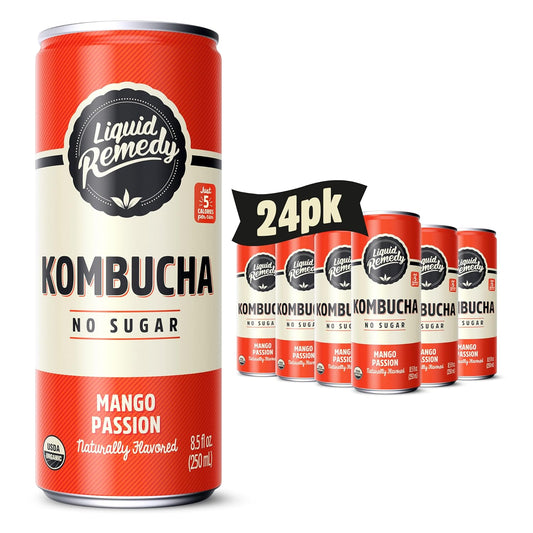 organic-mango-passion-kombucha-drink---sugar-free-low-calorie-probiotic-tea-alternative-for-gut-health---85-fl-oz-can-24-pack-1