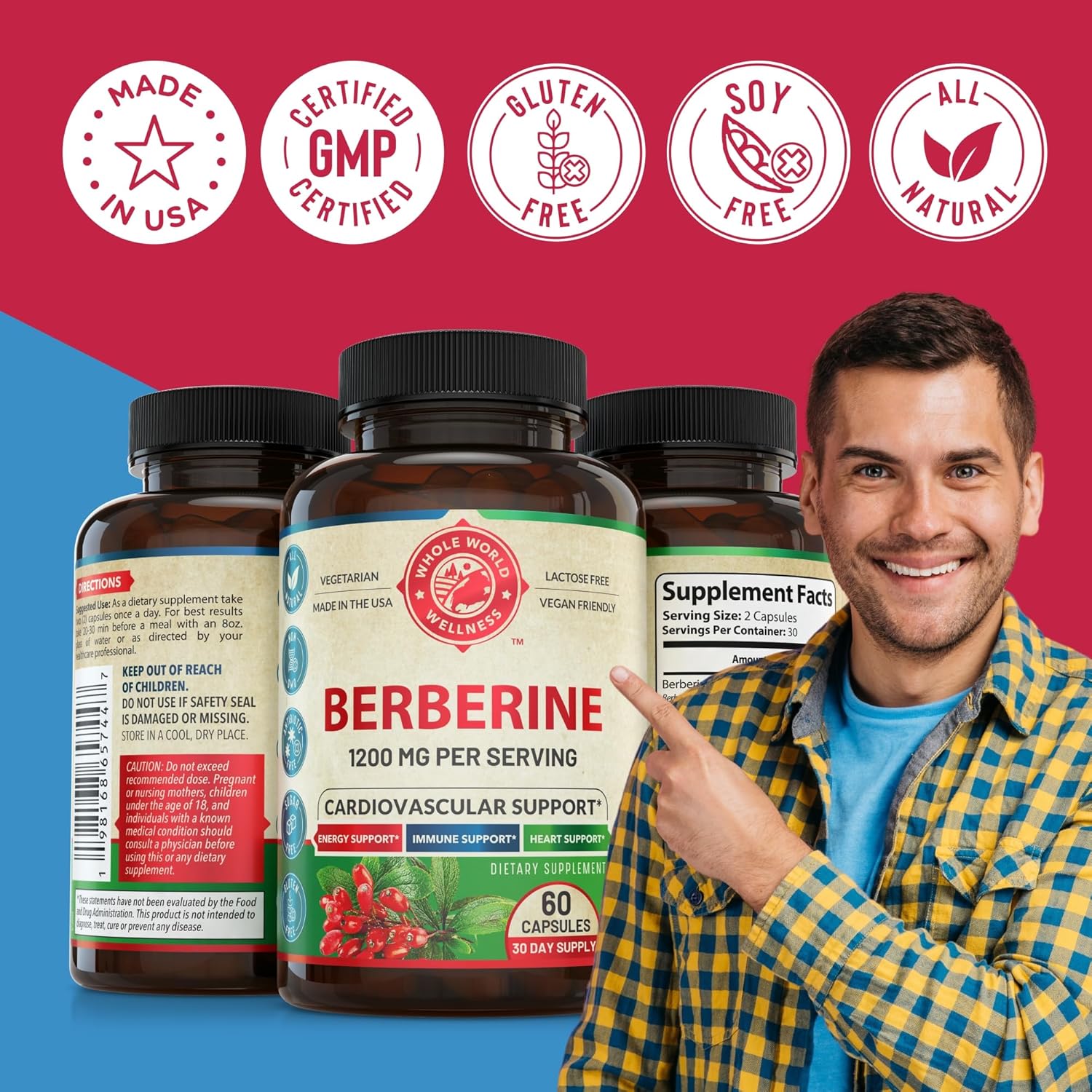 Liver Cleanse Detox Repair Formula & Premium Berberine Bundle - Supports Liver & Cardiovascular Health, Energy Boost, Metabolic Function - USA Made - Espot.com.au