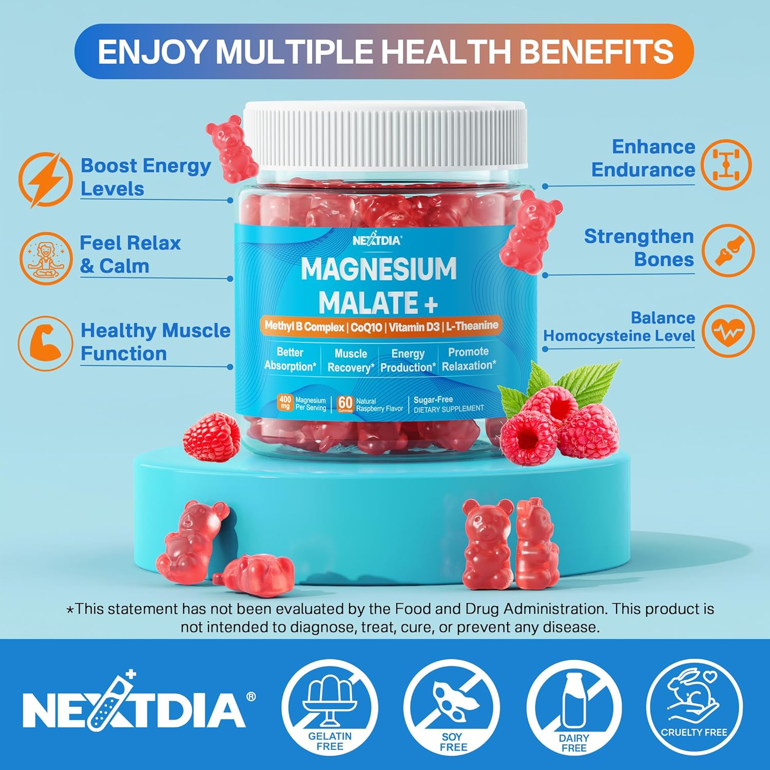 nextdia-magnesium-malate-gummies-for-adults---energy-muscle-calm-relax-support---400mg-magnesium-with-coq10-l-theanine-vitamin-d3-b6-b12-folate---sugar-free-supplement-2-pack-3
