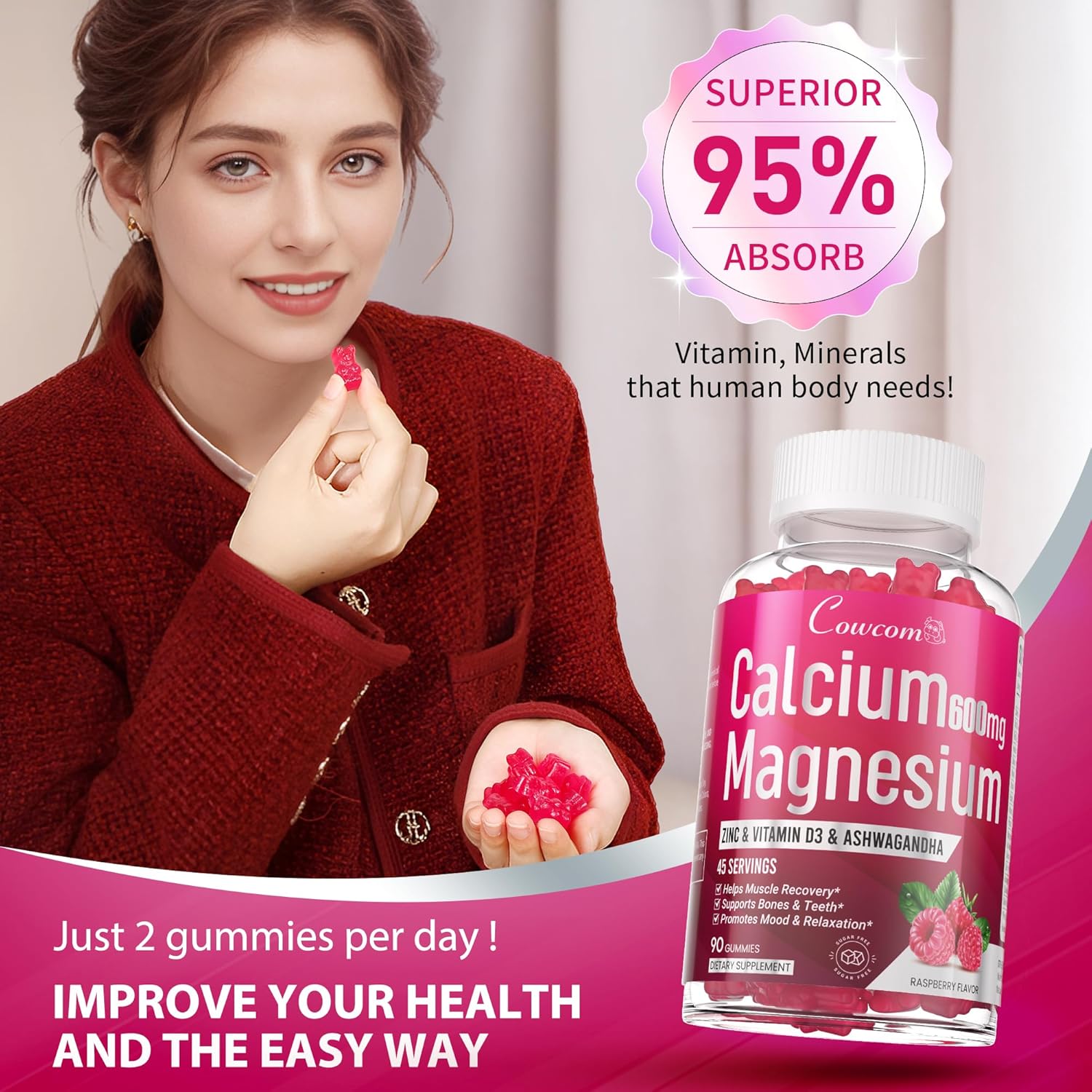 sugar-free-calcium-magnesium-zinc-gummy-vitamins-with-vitamin-d3-b6-b12-for-bone-and-muscle-health-mood-support-and-sleep-aid---90-count-vegan-raspberry-flavor-supplement-2