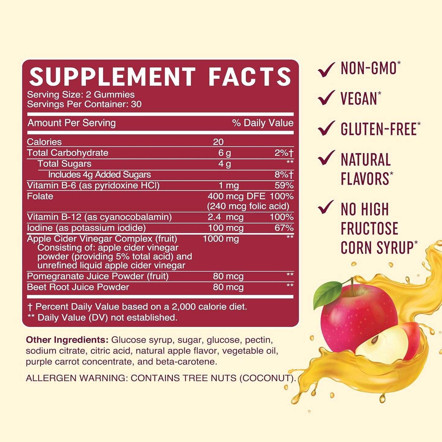 organic-apple-cider-vinegar-gummies-with-b6-b12-folate---digestion-detox-immunity-support---vegan---500mg---60-ct-6