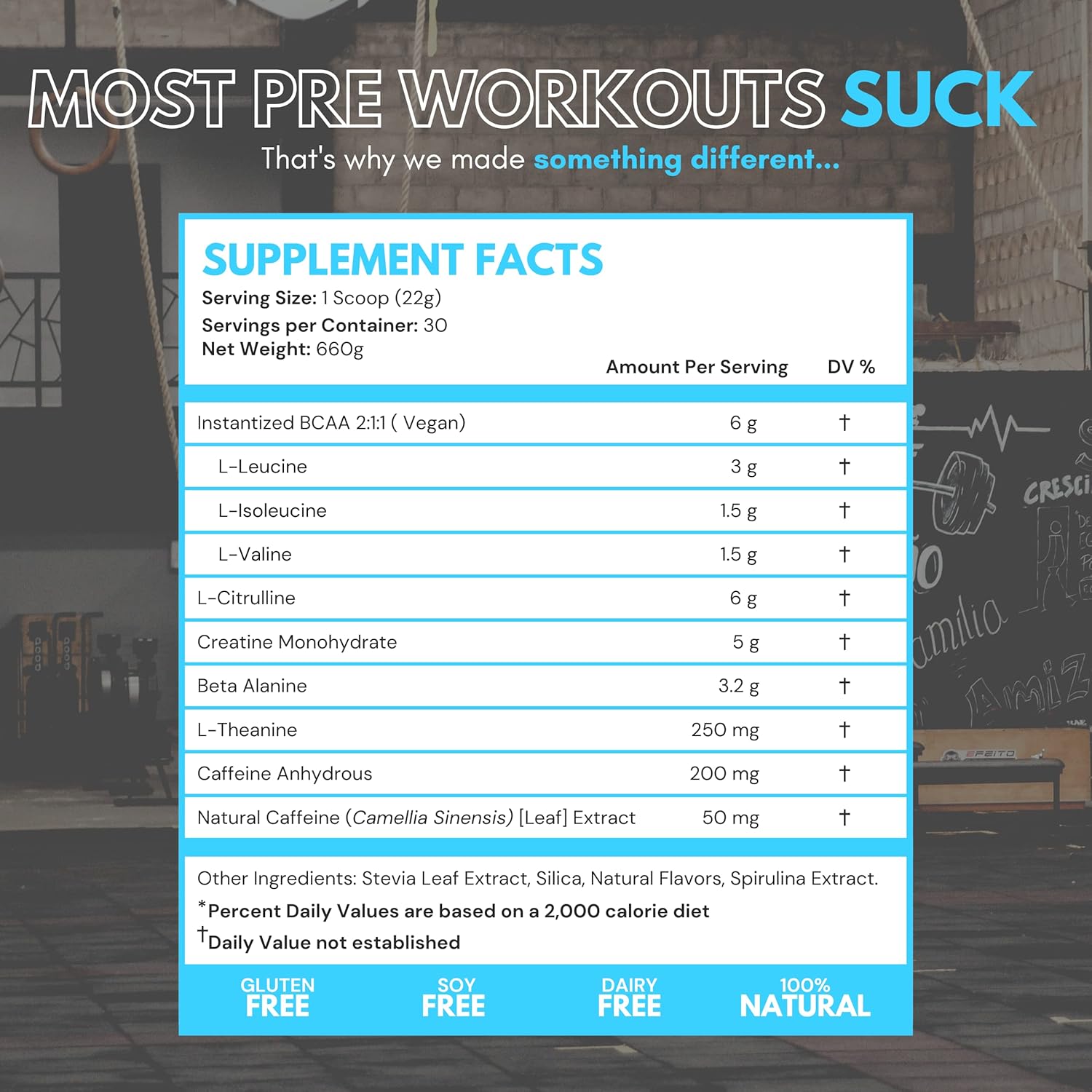 all-natural-pre-workout-powder-for-men---bcaa-creatine-beta-alanine-l-citrulline---zero-artificial-sweeteners---30-servings---blueberry-flavor-2