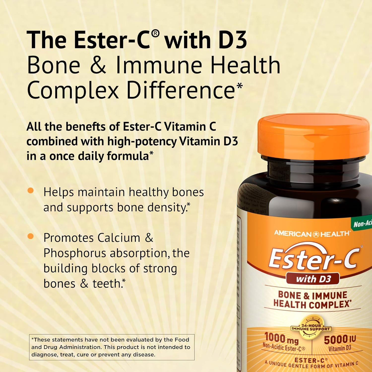 ester-c-1000mg-with-d3-bone-immune-complex-vegetarian-tablets---24-hour-support---60-count-bottle---non-acidic-vitamin-c-and-5000-iu-vitamin-d3-3