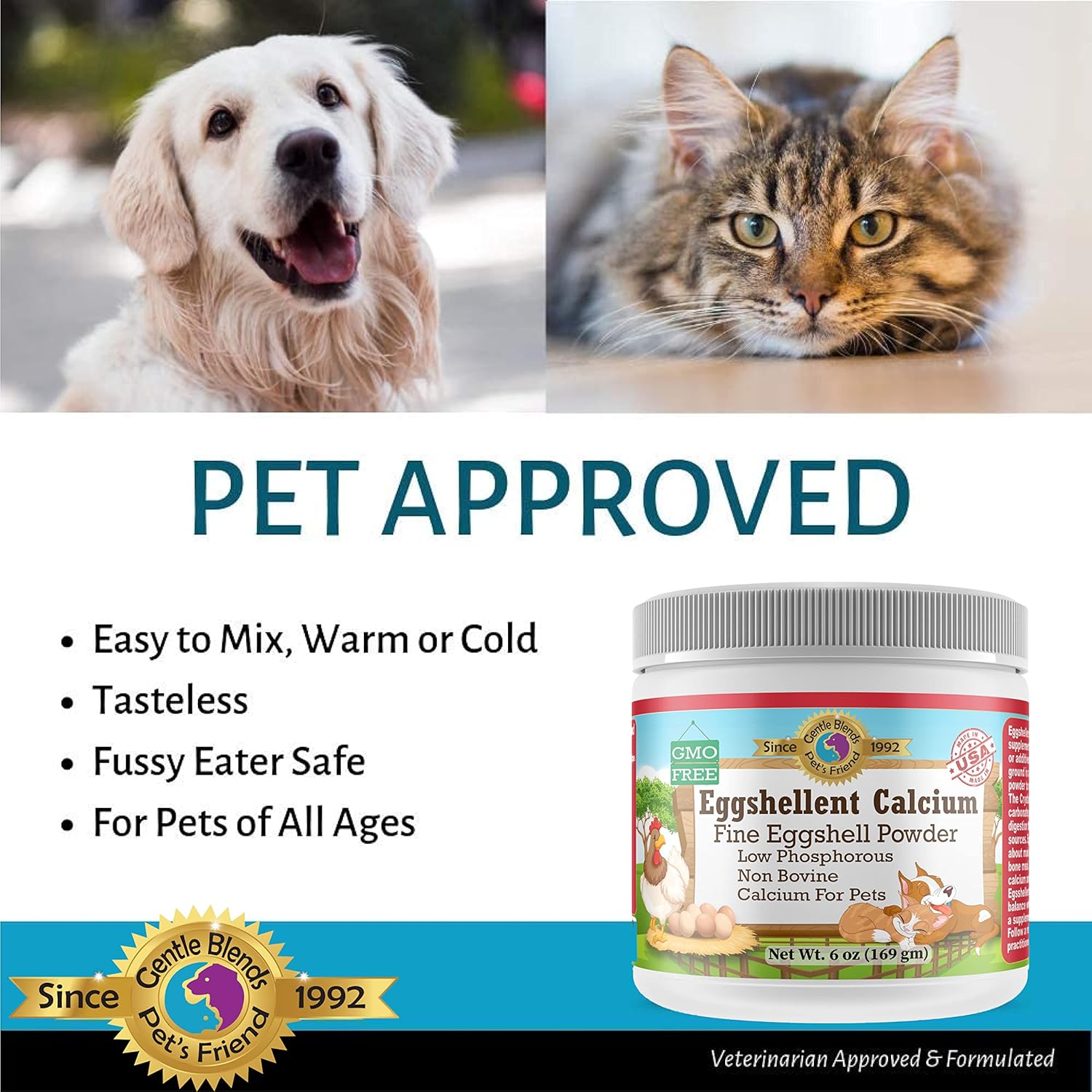 pets-friend-eggshellent-calcium---fine-eggshell-powder-supplement-for-dogs-and-cats---strong-hip-joint-support---natural-dietary-supplement---no-additives---trusted-since-1992-7