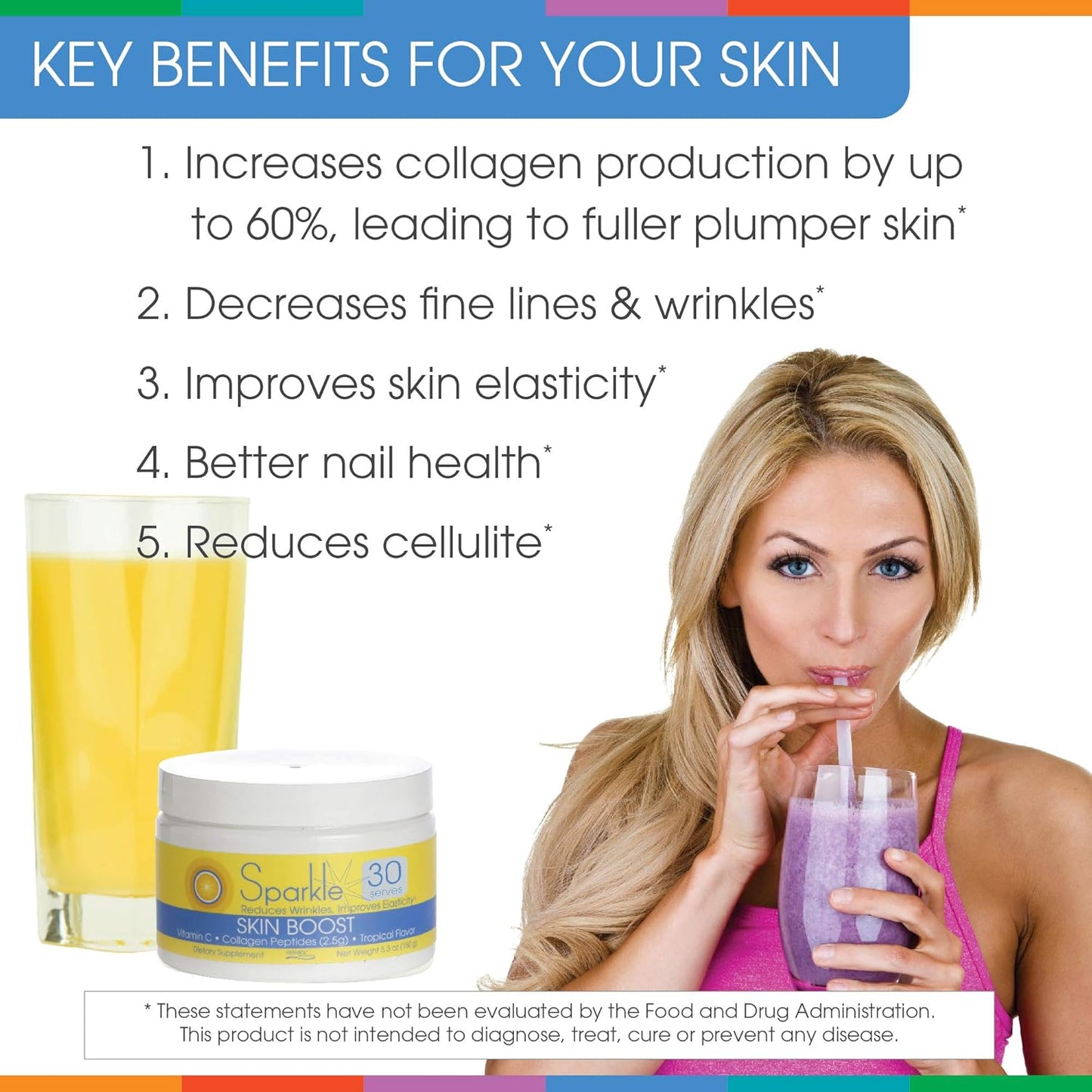 tropical-coconut-pineapple-collagen-powder---30-servings---beauty-supplement-with-verisol-collagen-vitamin-c-paleo-non-gmo-gluten-free---sparkle-skin-boost-8