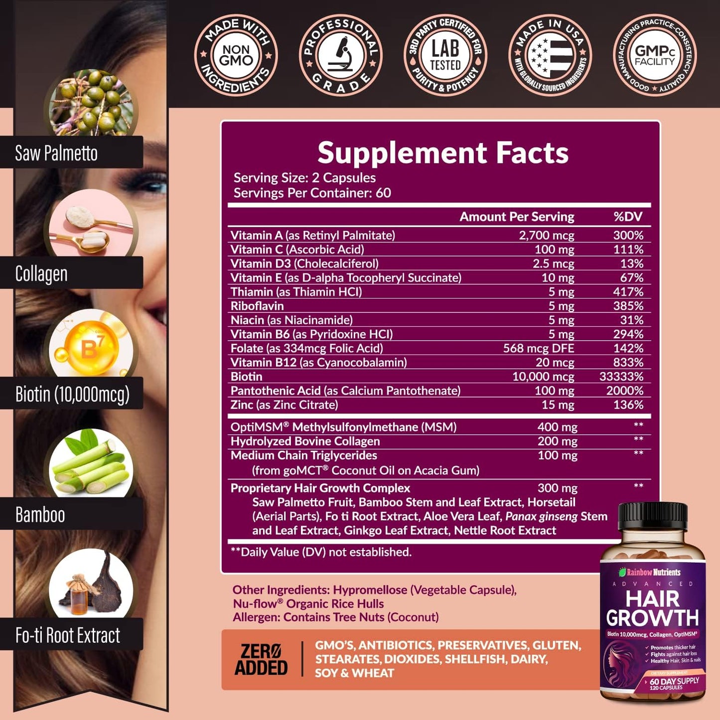 womens-hair-growth-vitamins-with-biotin-collagen-optimsm-gomct-saw-palmetto---regrow-stronger-healthier-hair-skin-nails---stop-hair-loss---60-day-supply-by-rainbow-nutrients-llc-2