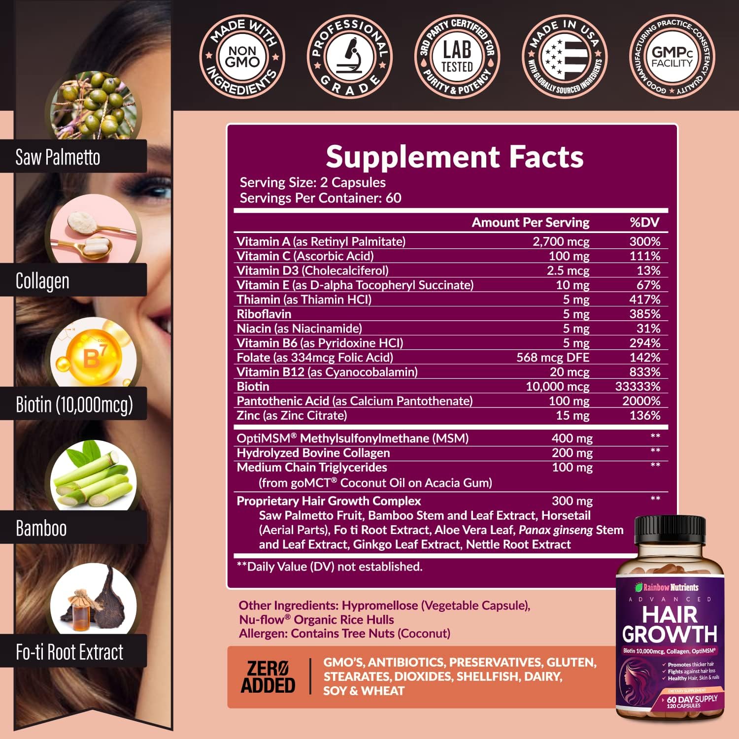 womens-hair-growth-vitamins-with-biotin-collagen-optimsm-gomct-saw-palmetto---regrow-stronger-healthier-hair-skin-nails---stop-hair-loss---60-day-supply-by-rainbow-nutrients-llc-2